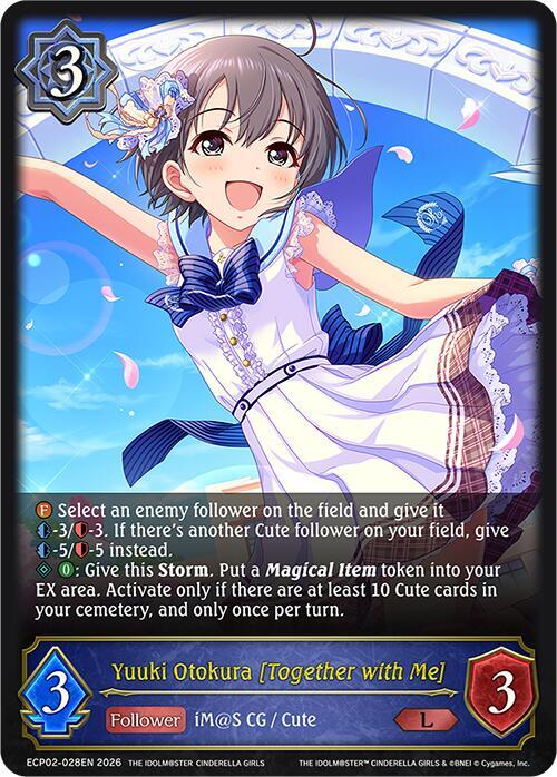 Shadowverse: Evolve ECP02: THE IDOLM@STER CINDERELLA GIRLS Yuuki Otokura [Together with Me] ECP02-028EN Legendary Near Mint