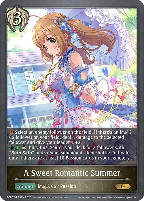 Shadowverse: Evolve ECP02: THE IDOLM@STER CINDERELLA GIRLS A Sweet Romantic Summer - P39EN (Foil) ECP02-P39EN Premium Near Mint