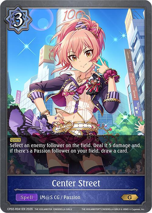 Shadowverse: Evolve ECP02: THE IDOLM@STER CINDERELLA GIRLS Center Street (Reprint) CP02-R041EN Gold Near Mint