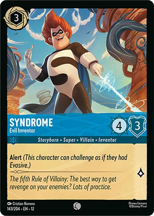 Disney Lorcana Wilds Unknown Syndrome - Evil Inventor 143/204 Common Near Mint