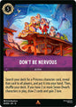 Disney Lorcana Wilds Unknown Don't Be Nervous 65/204 Rare Near Mint Cold Foil