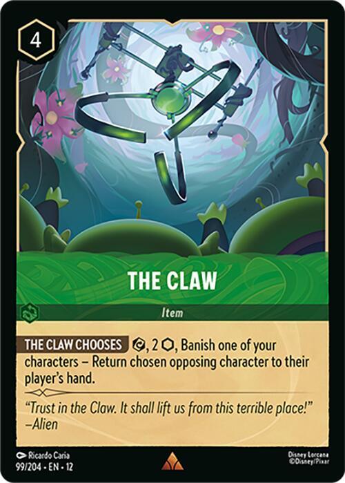 Disney Lorcana Wilds Unknown The Claw 99/204 Rare Near Mint