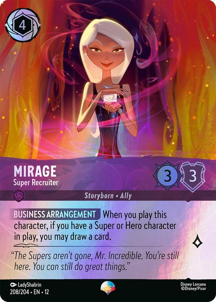 Disney Lorcana Wilds Unknown Mirage - Super Recruiter (Epic) 208/204 Epic Near Mint Holofoil