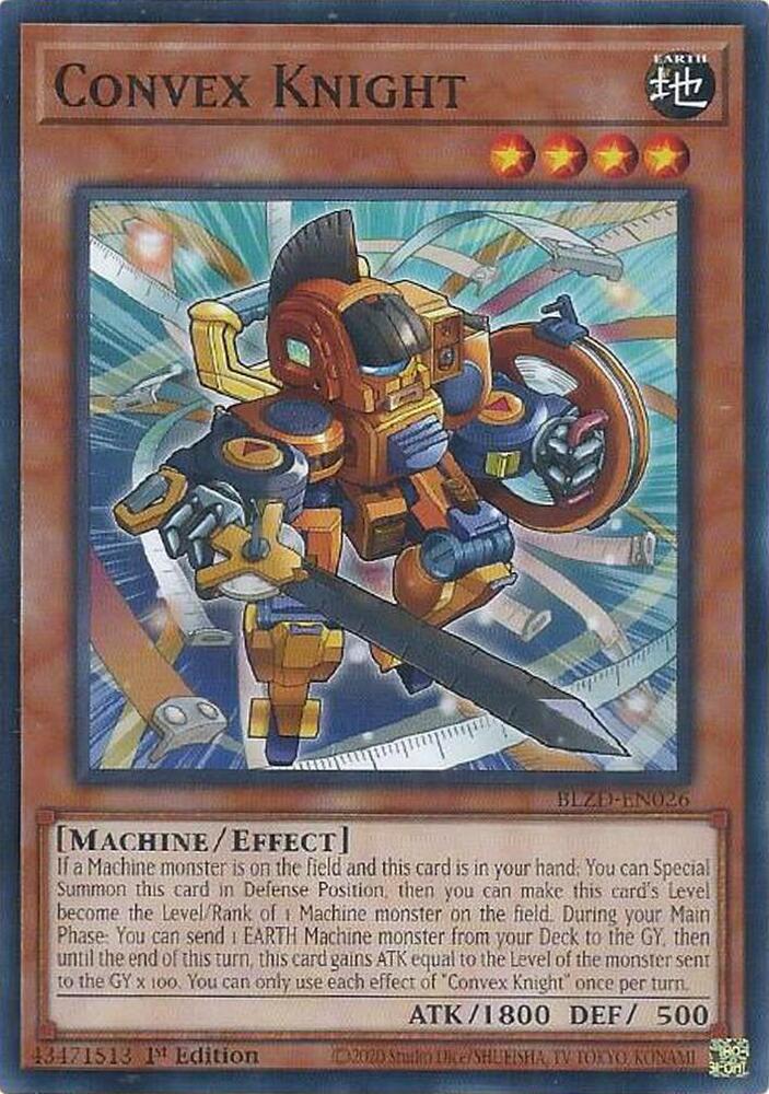 YuGiOh Blazing Dominion Convex Knight BLZD-EN026 Common Near Mint 1st Edition