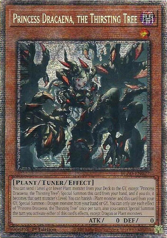 YuGiOh Blazing Dominion Princess Dracaena, the Thirsting Tree (Starlight Rare) BLZD-EN027 Starlight Rare Near Mint 1st Edition