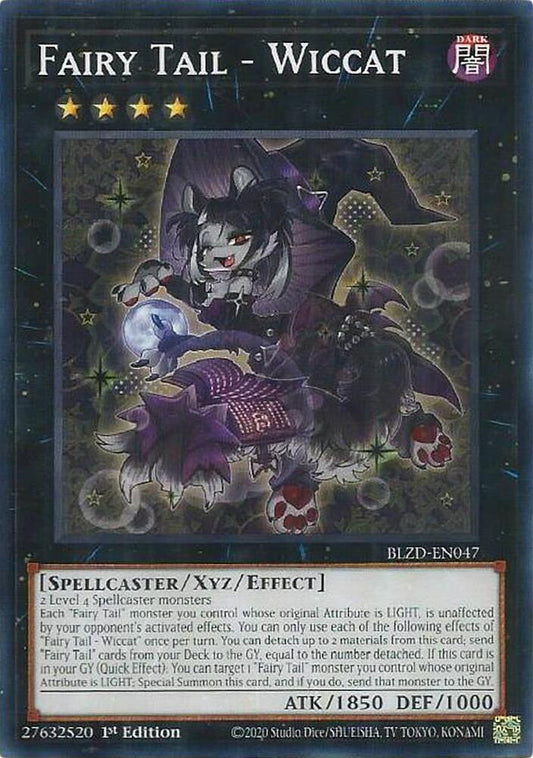 YuGiOh Blazing Dominion Fairy Tail - Wiccat BLZD-EN047 Common Near Mint 1st Edition