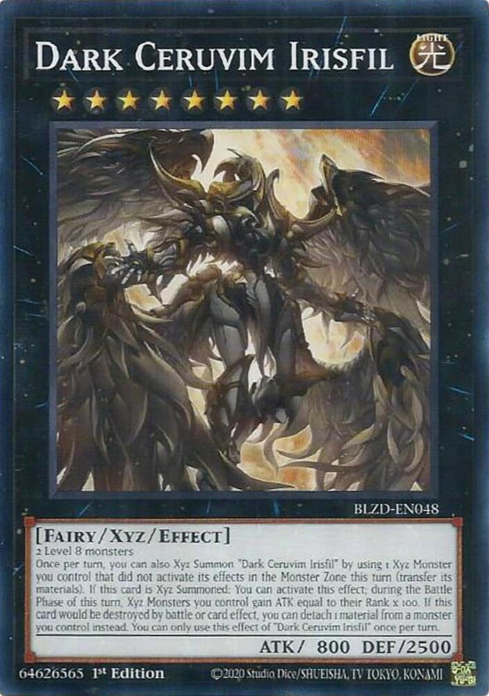 YuGiOh Blazing Dominion Dark Ceruvim Irisfil BLZD-EN048 Common Near Mint 1st Edition