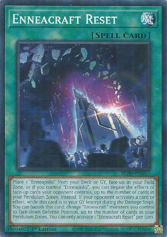 YuGiOh Blazing Dominion Enneacraft Reset BLZD-EN065 Common Near Mint 1st Edition