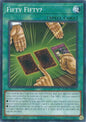 YuGiOh Blazing Dominion Fifty Fifty? BLZD-EN070 Common Near Mint 1st Edition