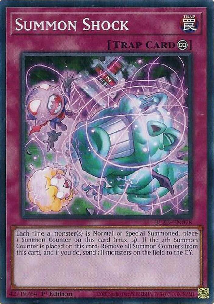 YuGiOh Blazing Dominion Summon Shock BLZD-EN078 Common Near Mint 1st Edition
