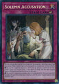 YuGiOh Blazing Dominion Solemn Accusation BLZD-EN079 Secret Rare Near Mint 1st Edition