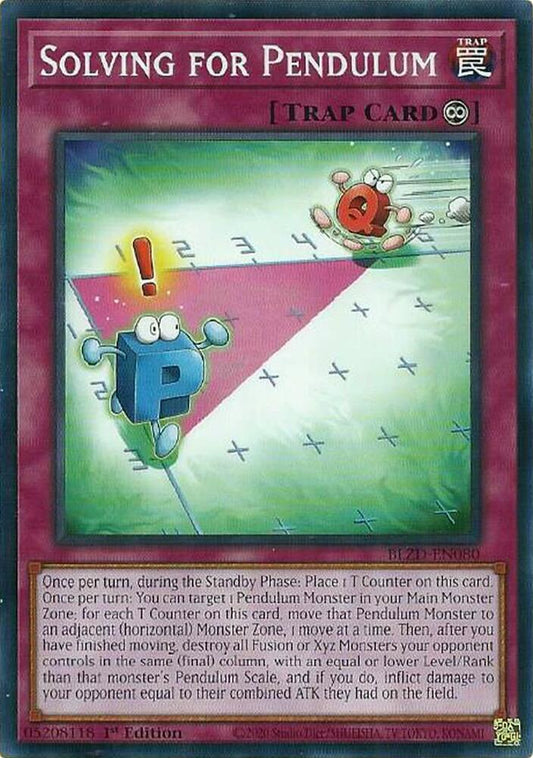 YuGiOh Blazing Dominion Solving for Pendulum BLZD-EN080 Common Near Mint 1st Edition