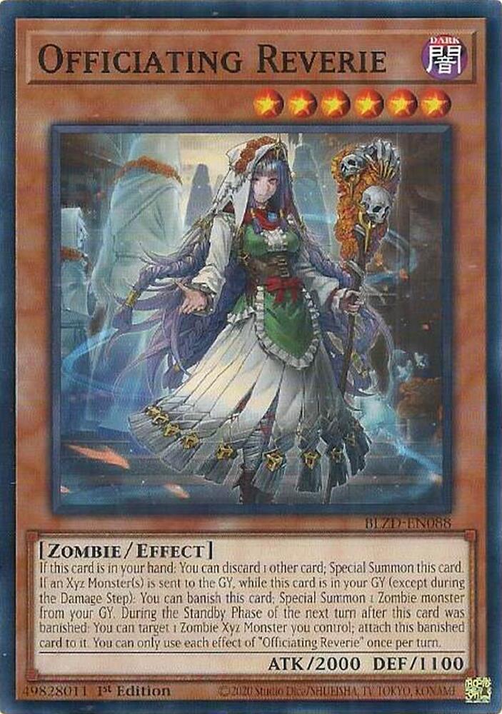 YuGiOh Blazing Dominion Officiating Reverie BLZD-EN088 Common Near Mint 1st Edition