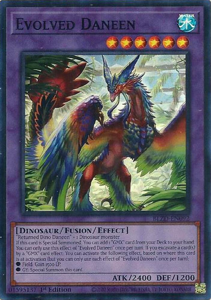 YuGiOh Blazing Dominion Evolved Daneen BLZD-EN092 Super Rare Near Mint 1st Edition