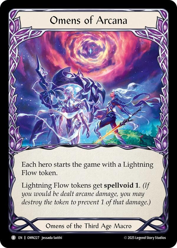 Flesh and Blood TCG Omens of the Third Age Omens of Arcana #OMN227 Basic Near Mint