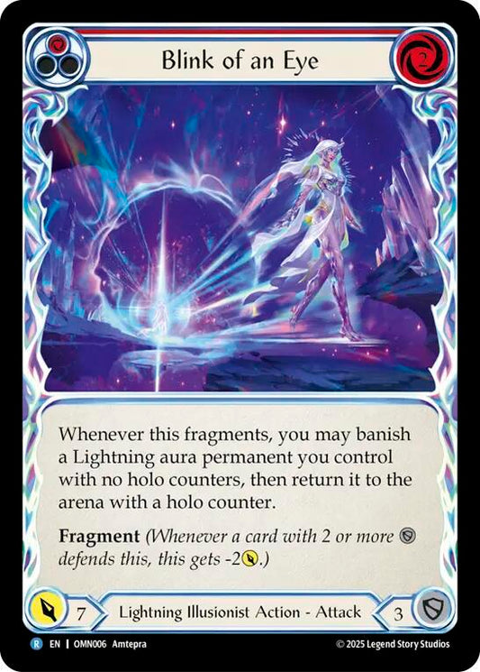 Flesh and Blood TCG Omens of the Third Age Blink of an Eye #OMN006 Rare Near Mint