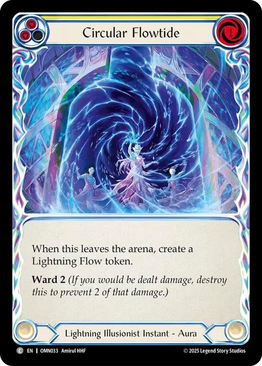 Flesh and Blood TCG Omens of the Third Age Circular Flowtide #OMN033 Common Near Mint