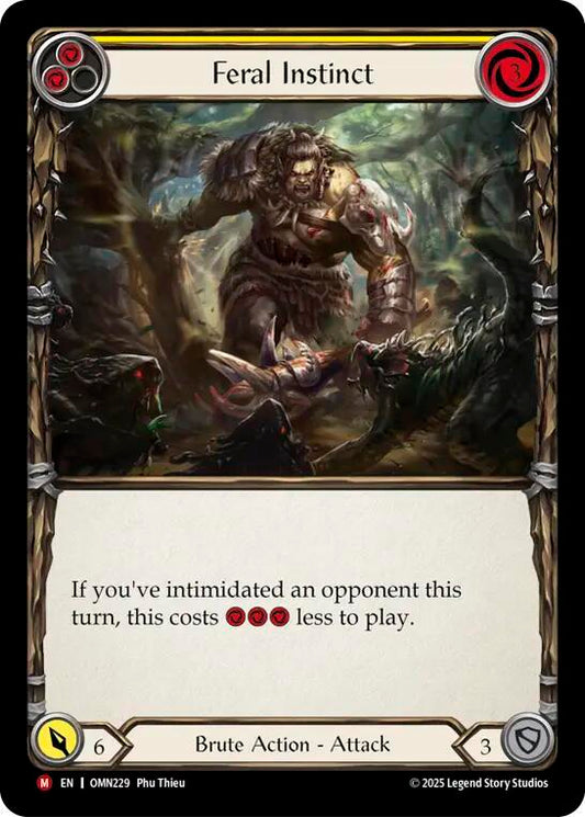 Flesh and Blood TCG Omens of the Third Age Feral Instinct #OMN229 Majestic Near Mint
