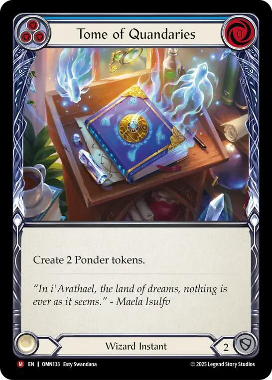 Flesh and Blood TCG Omens of the Third Age Tome of Quandaries #OMN133 Majestic Near Mint
