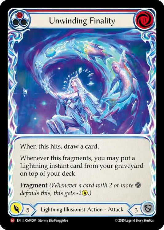 Flesh and Blood TCG Omens of the Third Age Unwinding Finality #OMN004 Majestic Near Mint