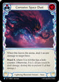 Flesh and Blood TCG Omens of the Third Age Corrosive Space Dust (Red) #OMN012 Rare Near Mint
