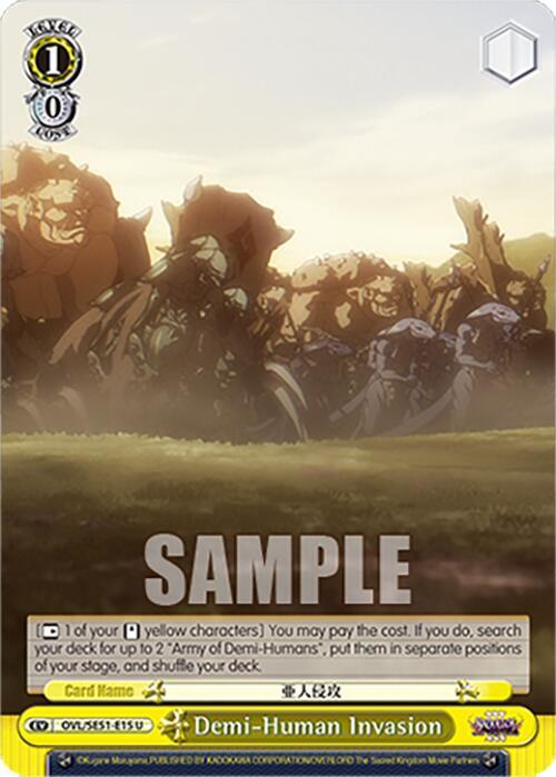 Weiss Schwarz Nazarick: Tomb of the Undead Vol.3 Extra Booster Demi-Human Invasion OVL/SE51-E15 U\\ U Near Mint