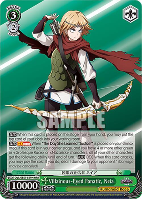 Weiss Schwarz Nazarick: Tomb of the Undead Vol.3 Extra Booster Villainous-Eyed Fanatic, Neia (HRR) OVL/SE51-E19H HRR\\ HRR Near Mint