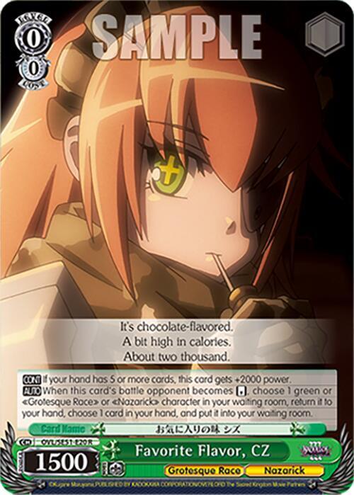 Weiss Schwarz Nazarick: Tomb of the Undead Vol.3 Extra Booster Favorite Flavor, CZ OVL/SE51-E20 R\\ R Near Mint