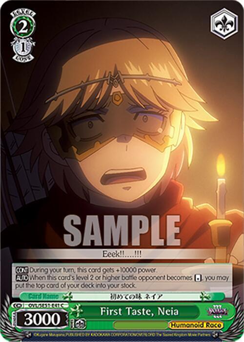 Weiss Schwarz Nazarick: Tomb of the Undead Vol.3 Extra Booster First Taste, Neia OVL/SE51-E41 C\\ C Near Mint