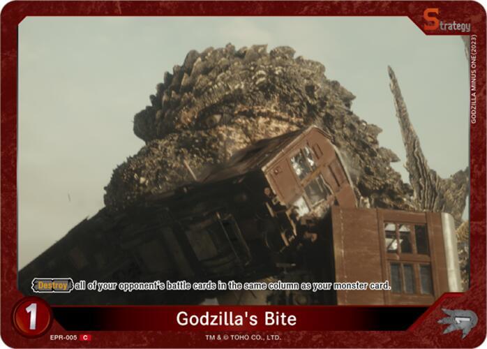 Godzilla Card Game Booster Set 4: Endless Wars Godzilla's Bite (EPR-005) EPR-005 C Near Mint