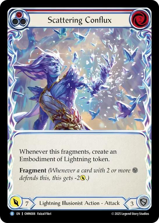 Flesh and Blood TCG Omens of the Third Age Scattering Conflux #OMN008 Rare Near Mint