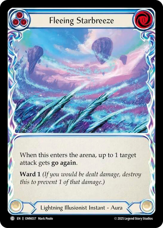 Flesh and Blood TCG Omens of the Third Age Fleeing Starbreeze #OMN037 Common Near Mint