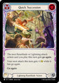 Flesh and Blood TCG Omens of the Third Age Quick Succession (Blue) #OMN085 Common Near Mint