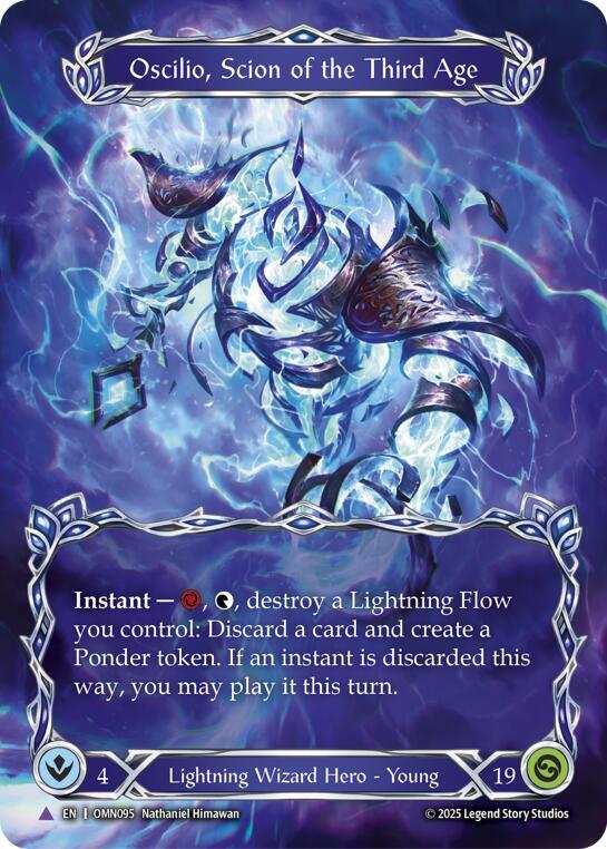 Flesh and Blood TCG Omens of the Third Age Oscilio, Scion Of The Third Age #OMN095 Basic Near Mint