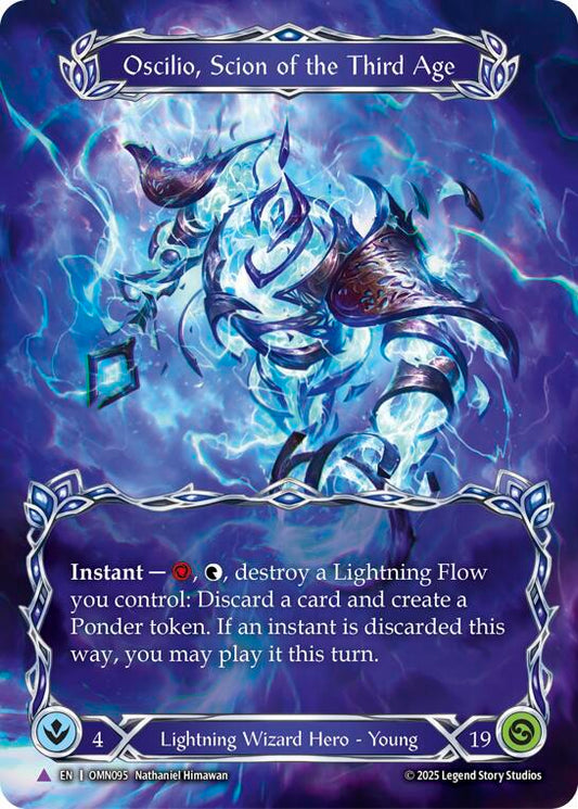 Flesh and Blood TCG Omens of the Third Age Oscilio, Scion Of The Third Age #OMN095 Basic Near Mint