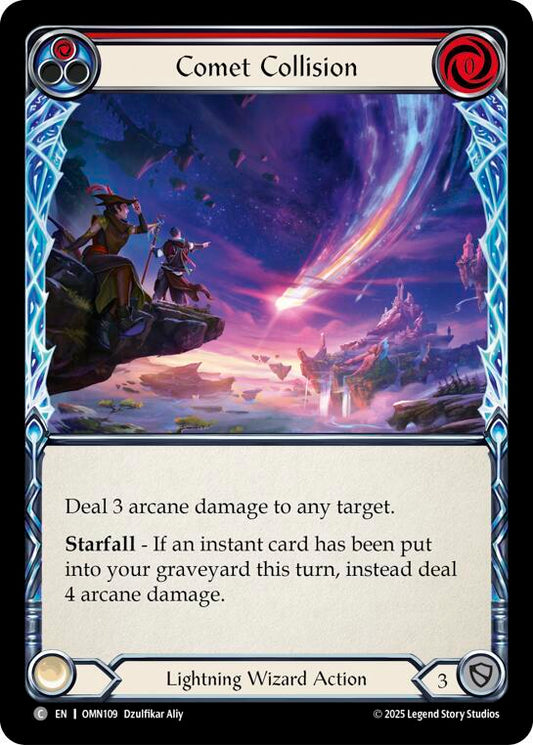 Flesh and Blood TCG Omens of the Third Age Comet Collision (Red) #OMN109 Common Near Mint