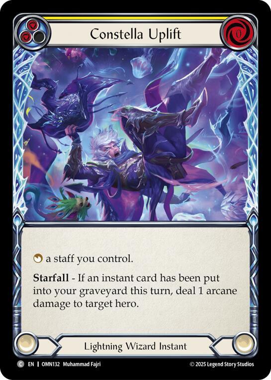Flesh and Blood TCG Omens of the Third Age Constella Uplift (Yellow) #OMN132 Common Near Mint