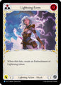 Flesh and Blood TCG Omens of the Third Age Lightning Form (Red) #OMN150 Rare Near Mint