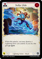 Flesh and Blood TCG Omens of the Third Age Stellar Glide (Red) #OMN175 Common Near Mint Rainbow Foil