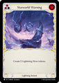 Flesh and Blood TCG Omens of the Third Age Starworld Warning (Yellow) #OMN188 Common Near Mint Rainbow Foil