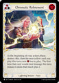 Flesh and Blood TCG Omens of the Third Age Chromatic Refinement (Yellow) #OMN194 Common Near Mint Rainbow Foil