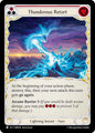 Flesh and Blood TCG Omens of the Third Age Thunderous Retort (Red) #OMN196 Common Near Mint