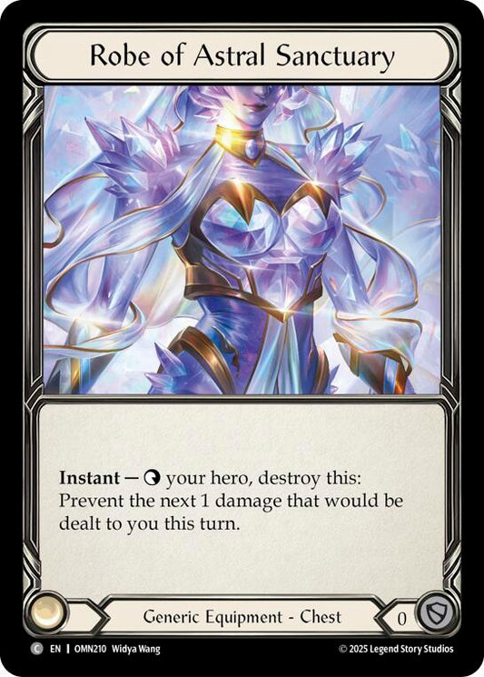 Flesh and Blood TCG Omens of the Third Age Robe Of Astral Sanctuary #OMN210 Common Near Mint