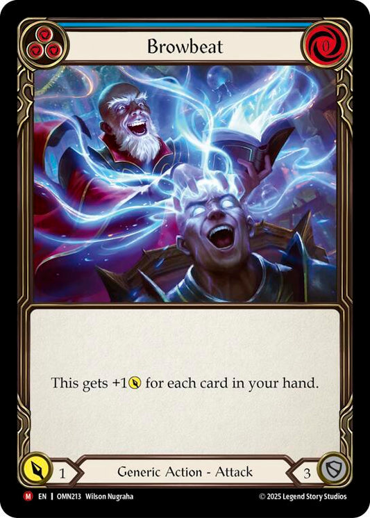 Flesh and Blood TCG Omens of the Third Age Browbeat (Blue) #OMN213 Majestic Near Mint