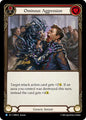 Flesh and Blood TCG Omens of the Third Age Ominous Aggression (Red) #OMN216 Rare Near Mint