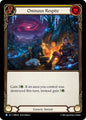 Flesh and Blood TCG Omens of the Third Age Ominous Respite (Yellow) #OMN218 Rare Near Mint