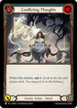 Flesh and Blood TCG Omens of the Third Age Conflicting Thoughts (Blue) #OMN221 Common Near Mint