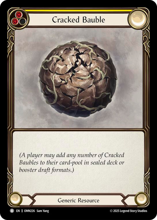 Flesh and Blood TCG Omens of the Third Age Cracked Bauble (Yellow) #OMN226 Basic Near Mint