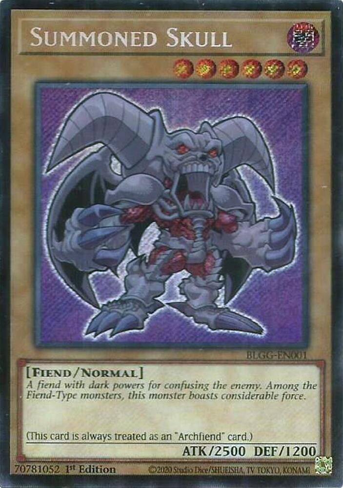 YuGiOh Battles of Legend: Glorious Gallery [Summoned Skull] #BLGG-EN001 Secret Rare Near Mint