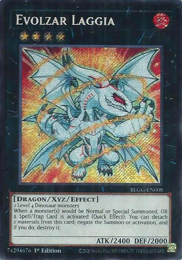 YuGiOh Battles of Legend: Glorious Gallery [Evolzar Laggia] #BLGG-EN008 Secret Rare Near Mint